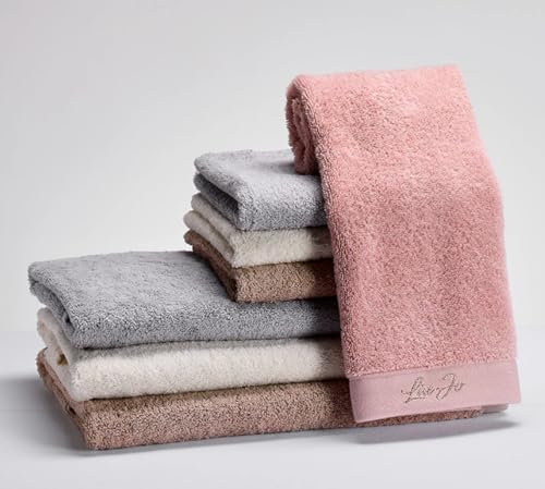 Galeone - Biancheria e Tessuti - Liu jo - Set Asciugamani 1+1 Viso e Ospite Art.Lurex di Liu Jo in Spugna di puro cotone con logo ricamato Lurex (Cotone, Zucchero)