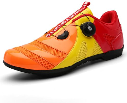 Treer 2024 Respirantes Chaussures de Cyclisme Homme et Femmes Chaussure VTT Chaussure Velo Route Hommes Chaussures Velo Route Antidérapants Semelle Dure Chaussures de Vélo 36-47 EU
