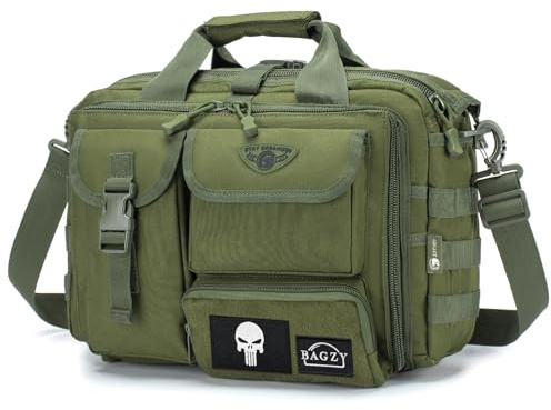 BAGZY Multifunktional Taktische Tasche Arbeitstasche Herren Militär Umhängetasche 15,6 Zoll Laptoptasche Pilotentasche Bundeswehr Aktentasche Schultasche Kamera