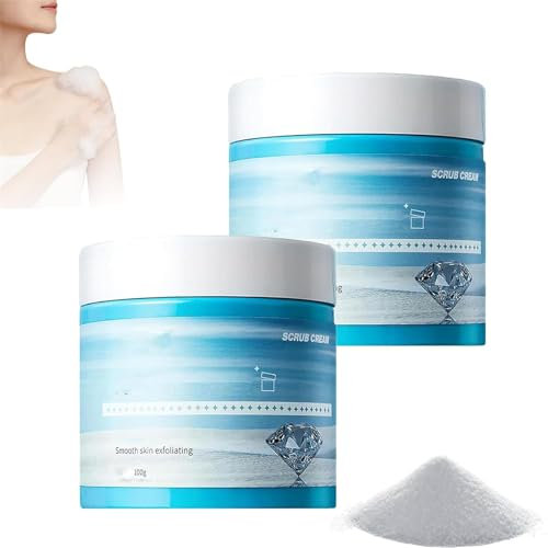 HEYANGZ Scrub da Bagno ai Cristalli, Scrub al Sale Marino per Il Corpo, Scrub Naturale al Sale per Il Corpo, Scrub esfoliante al Sale Marino per Il Corpo, Pulizia Profonda ed esfoliazione Delicata