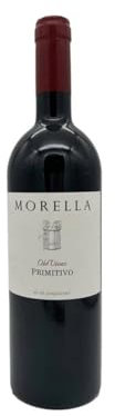 Morella Old Vines Primitivo 2020, Vino Rosso Puglia, Salento IGT, Vino Rosso Fermo, 16% vol, 750 ml
