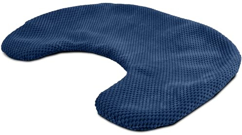 Amilian Housse de coussin d'allaitement, housse de rechange pour coussin d'allaitement, coussin de grossesse et coussin de positionnement – Douce, facile d'entretien, avec fermeture éclair, lavable