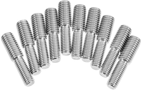 ARTSEWPLY 10 Tornillos de Conversión de Acero Inoxidable M8X20 a M10X20, Adaptadores Roscados para Herrajes, Conexión Firme en Montaje de Muebles