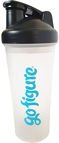 GoFigure Protein Shaker Bottle 600ml – BPA-Free, Leakproof, Odorless Shaker for Protein Shakes, Meal Replacements & Pre-Workout Drinks | Gym & Fitness Blender Bottle | Smooth Mixing with Mesh Filter