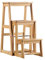 LHNLY-Trittleiter Klapptreppe Klapptritt Klappstufen Tritthocker 3 Stufen Holz - Kompakte und leichte Anti-Rutsch-Leiter - Ideal für Bibliothek und Büro - Kapazität150 kg