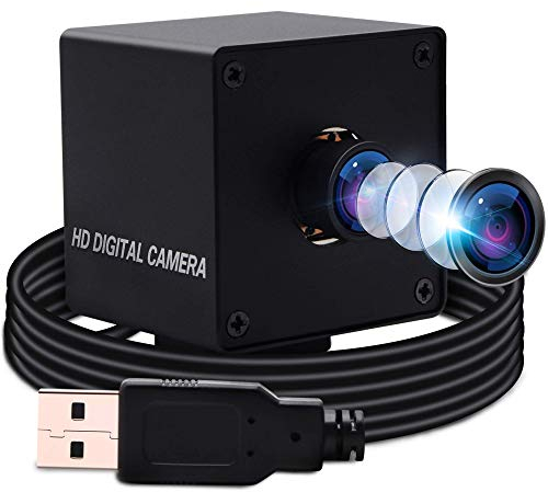 ELP 4K Hochauflösende Webcam Ultra HD Autofocus USB Kamera mit No-Distortion Objektiv,IMX415 Sensor Web Kamera Support 3840x2160@ 30fps,UVC Compliant Web Kameras Support Most OS (USB4K02AF-KL100)