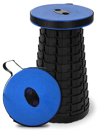 reakoo Taburete Plegable Portátil, Mejorado portátil telescópico, Taburete Plegable de Altura Ajustable, Taburete Ligero de Campamento al Aire Libre para Camping, Pesca, Senderismo, Viajes