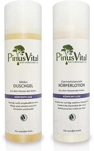 Pinus Vital Set - Mildes Duschgel 200 ml + Harmonisierende Körperlotion 200 ml