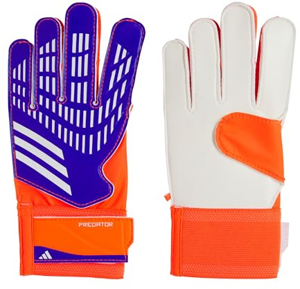 Adidas Trainingshandschuhe für Kinder, Lucid Blue/Solar Red/Weiß, 4 1/2