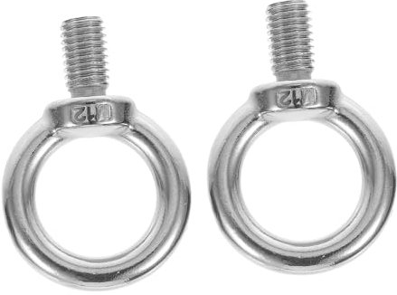 SEWOART 2piezas Pernos De Argolla De Elevación Inoxidable De Fijación y Anillo De Alta Resistencia