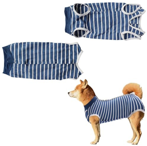 ZEPIQOR Dog Recovery Suit Protecteur de plaie Abdominale pour Chien Combinaison de récupération pour Chien Blessures après Chirurgie pour Les Petits Chiens Moyens mâles/Femelles (Taille L)