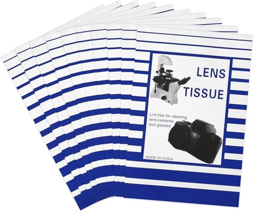 500 Pcs Lens Paper Microscope Lens Tissue Cleaner | For Camera Lenses, For Microscopes, For Computer Screens, For Magnifiers, For Glasses