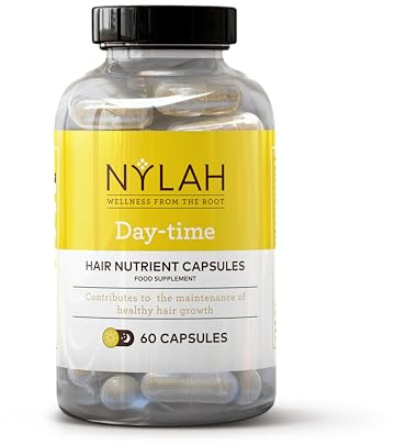 Day-Time Hair Nutrient Capsules x60 – Hair Growth Supplements to Support Thicker, Stronger Hair – Nourishes Hair Follicles, Reduces Shedding & Supports Healthy Hair Growth