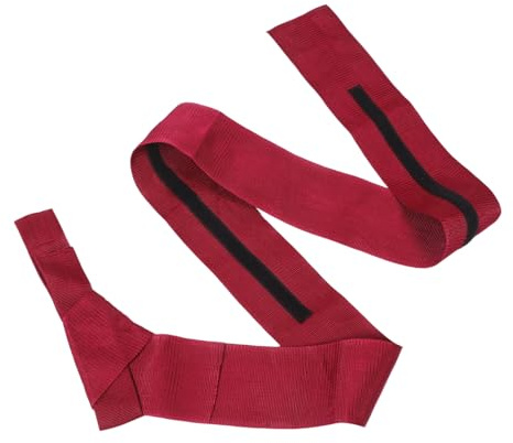 BESPORTBLE Traditional Japanese Kimono Belt for Men Red Waistband Comfortable Skin-friendly Yukata Waist Wrap Elegant Design for Festivals Party and Daily Wear
