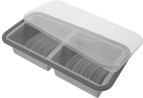 Ipetboom Stampo per burro in silicone con coperchio - Stampo per burro antiaderente con 2 misure per preparare torte al cioccolato, snack e prodotti da forno