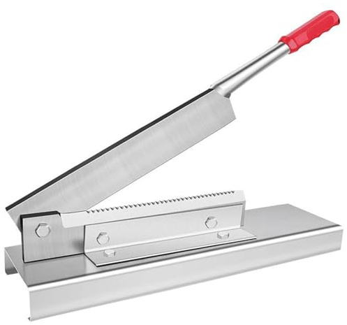 Manual Meat Slicer Stainless Steel Household Cutter Machine Multifunction Kitchen for Beef Jerky Chicken Bacon Lamb Ham Vegetable Fruit Ergonomic Handle Stable Base Easy to Clean Efficient Slicing Too