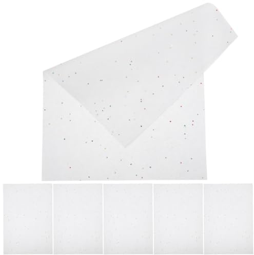 CLISPEED 100 Pièces Papier D'emballage A4 Blanc pour Fleurs avec Toucher Doux Délicat, pour Travaux Manuels et Doublure de Boîte, Papier Présent Artisanal