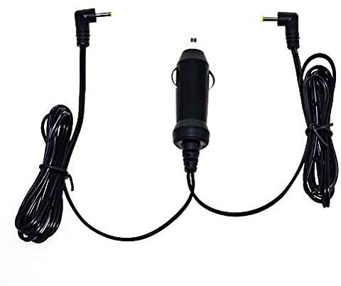 Top CHARGEUR * Cargador Coche Mechero con 2 Salidas 12V Reemplazo Recambio Reproductor DVD Portátil D-JIX PVS 705-39HSM Doble Pantalla