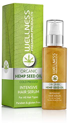 WELLNESS PREMIUM PRODUCTS Intensive feuchtigkeitsspendendes Haarserum mit goldenen Partikeln für alle Haartypen 100ml