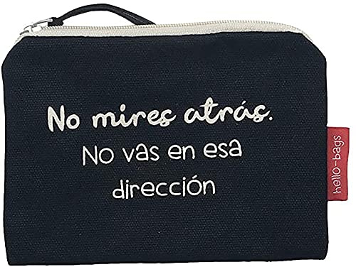 hello-bags. Bolso Monedero/Billetero/Tarjetero con forro. “NOMIRESATRÁS”.