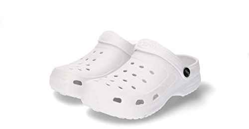 TEPU Sabots pour Femme Blanches Sanitaire | Confort Design et Qualité | Tailles: 36-41