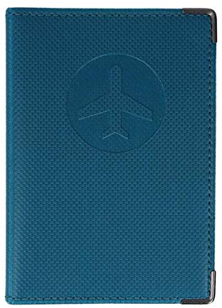 Color Pop - Protector de pasaporte antirRFID (Silver) - PVC - Fabricación francesa - 13,4 x 9,6 cm, azul petróleo, 13,4 x 9,6 x 0,4 cm, Clásico