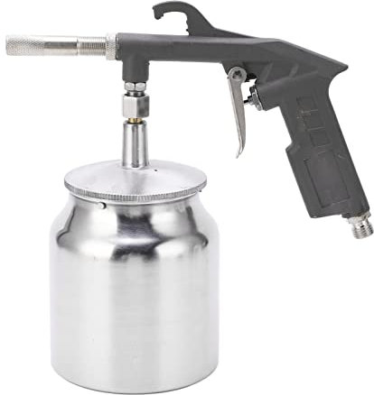 Sandblaster Gun Kit, Air Sand Blasting Gun, Air Undercoating Spray Gun With750cc Aluminium Cup, for Rubberized Undercoat, Rust Proofing