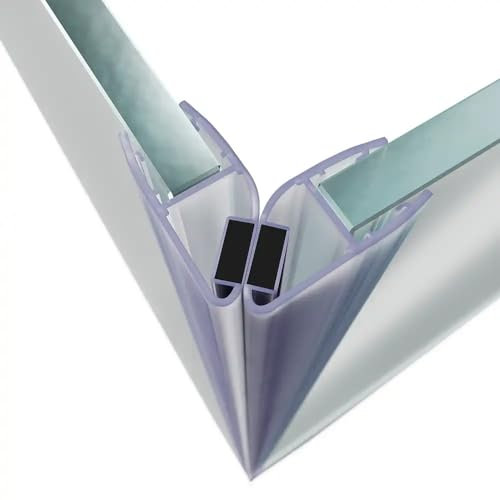 Kit guarnizioni magnetiche trasparenti universali per box doccia 5-6 mm, H 200 cm riducibile su misura