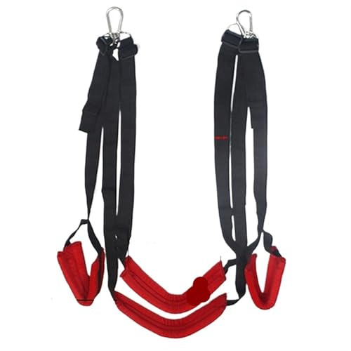 Hanging Door Sex Love Aid Swing with Seat Slave Open Legs BDSM Bondage Slings for Adult Couples Adjustable Straps Sex Toys Game(Sex Swing)