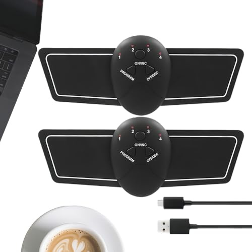 Muskel Stimulator,Elektrisk Muskelstimulator Med 6 Lägen - Bärbar Tränare För Bröstformning | Avsedd För Både Kvinnor Och Män Träning Återhämtning Och Kroppsformning Nacke Arm Rygg