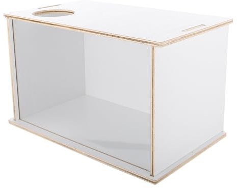Ipetboom Bañera de Arena para Chinchilla y Conejillo de Indias, Contenedor Acrílico Transparente para Uso Doméstico y Tiendas de Mascotas, Diseño Práctico y Fácil de Limpiar