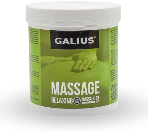 Galius - Aceite Sólido para Masaje Relajante - Aceite Esencial con Extracto de Harpagofito - Aceites Esenciales Antiinflamatorios - Aceite Corporal para Deportistas y Profesionales del Masaje 1000ml