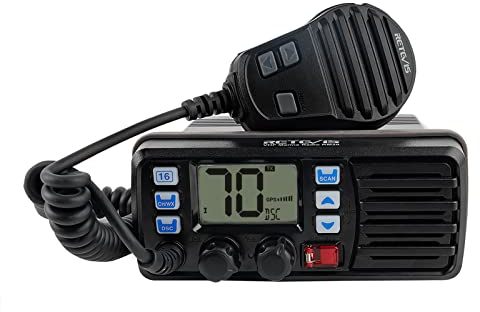 Retevis RM20 Radio Marine Fixe, Émetteur-récepteur Marin, GPS IP67 Imperméable Émetteur-récepteur Mobile, 25W Triple Watch, VHF Radio, Talkie Walkie Marine avec Haut-Parleur pour Bateaux(1 Pack)