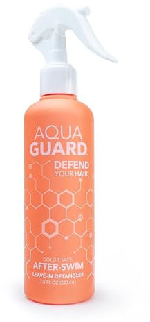 AQUA GUARD After-Swim UV Leave-In Detangler - Protects Hair From the Sun for Smooth, Silky Feel - Paraben & Gluten Free, Vegan, Color Safe, Leaping Bunny Certified