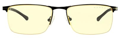 Gunnar Gaming- und Computerbrille - Marin, Onyx, Amber Linsen - Blaulichtfilter Brille, Premium Blaufilter, UV-Schutz,