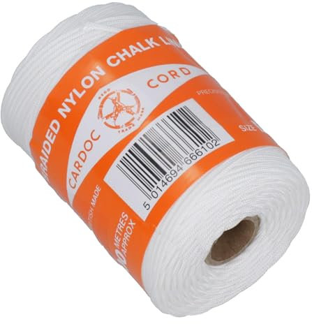 AB Tools Cardoc B Braided Nylon Chalk Line for Brick Block Laying Building 100 Metres