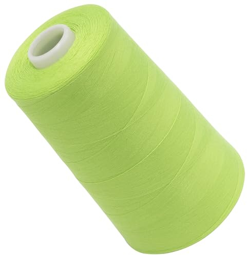 AERZETIX - C72741 sytrådspole 120 (40/2) 4 000 m - polyester - äppelgrön - skräddarsy hantverkssnöre rep sömnad kläder lädervaror