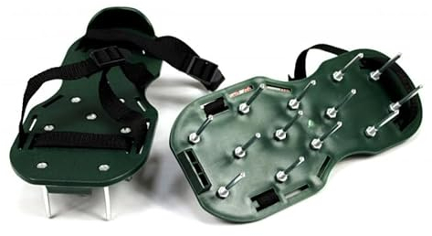 MIKONI Nagelschuhe Rasenbelüfter Rasenlüfterschuhe Rasenbelüfter Vertikutierer Estrichschuhe