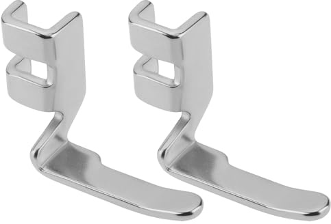 OTOTEC Lot de 2 pieds à coudre étroits pour fermeture éclair pour machines à tige basse compatibles avec les pieds presseurs en métal Singer pour couture de précision