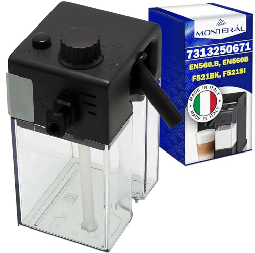 Milchbehälter für Kapselkaffeemaschine mit dem Originalcode 7313250671 für DeLonghi für Nespresso Lattissima Touch Animation EN560.B EN560B F521BK F521SI - Garantie 10 Jahre - MONTERAL