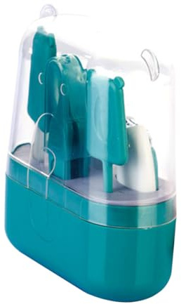 Beaupretty Set de Uñas para Bebés Cortaúñas Seguro y Fácil de Sujetar, Material Abs y Acero Inoxidable Caja de Almacenamiento para Recién Nacidos