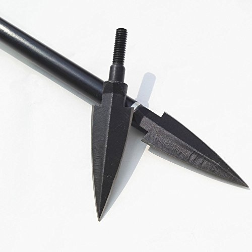 SHARROW Puntas de Flecha de Tiro con Arco Tradicional Puntos de Caza Broadhead Cabeza de Flecha para Flechas de Carbono (Tipo 1, 6pcs)