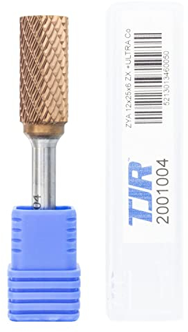 Hartmetall-Frässtifte mit Beschichtung ULTRA Co, 12 mm (metrisch) Durchmesser mit 6 mm metrischem Schaft, (speziell mit Chipbreaker) TJR… (Zylinder)