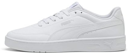PUMA Unisex Court Classic CLEAN Sneaker, White-COOL Light Gray, 46 EU