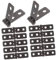 DOITOOL 12st Elektrisches Kastenscharnier Tür-fliegengitter Kleine Scharniere Schwarze Scharniere Garage Soft-close-scharniere Torhaken Falttür Scharniere Schwere Ausführung Eisen Black