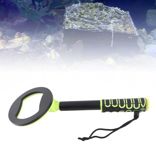 ZenithAur Détecteur de métaux Pinpointer résistant aux intempéries, Haute sensibilité sous l'eau 30 m - 60 m, Vert, boîtier ABS, IP68, Batterie Rechargeable pour trésor (Vert)