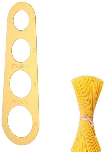 Misuratore per spaghetti, per 4 porzioni in acciaio, struttura in metallo resistente, strumento di misurazione rapido e accurato, dispositivo di controllo preciso delle porzioni per porzioni