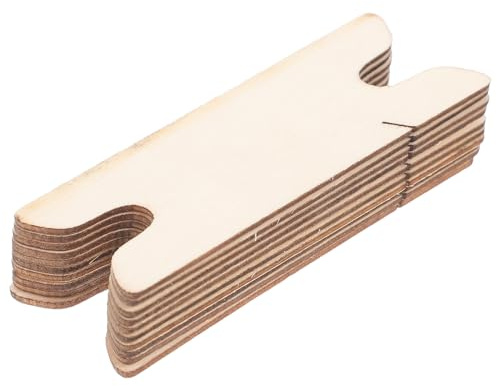 Cabilock Ensemble de 10 Navettes de Tissage en Bois Compacts pour Artisanat Outils de Tissage Polyvalents pour Écharpes Tapisseries et Ceintures Manuel Pratique et Portable
