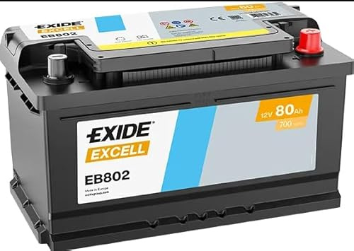 EB802 12V 80Ah Car Battery – 700A CCA (EN), Size 315×175×175mm, B13 Hold Down, Right-Hand Positive