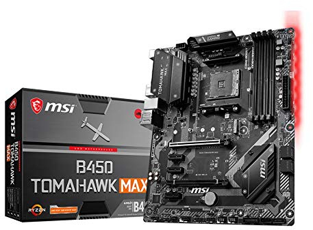 MSI B450 Tomahawk MAX AMD AM4 DDR4 m.2 USB 3.2 Gen 2 HDMI ATX Gaming Motherboard